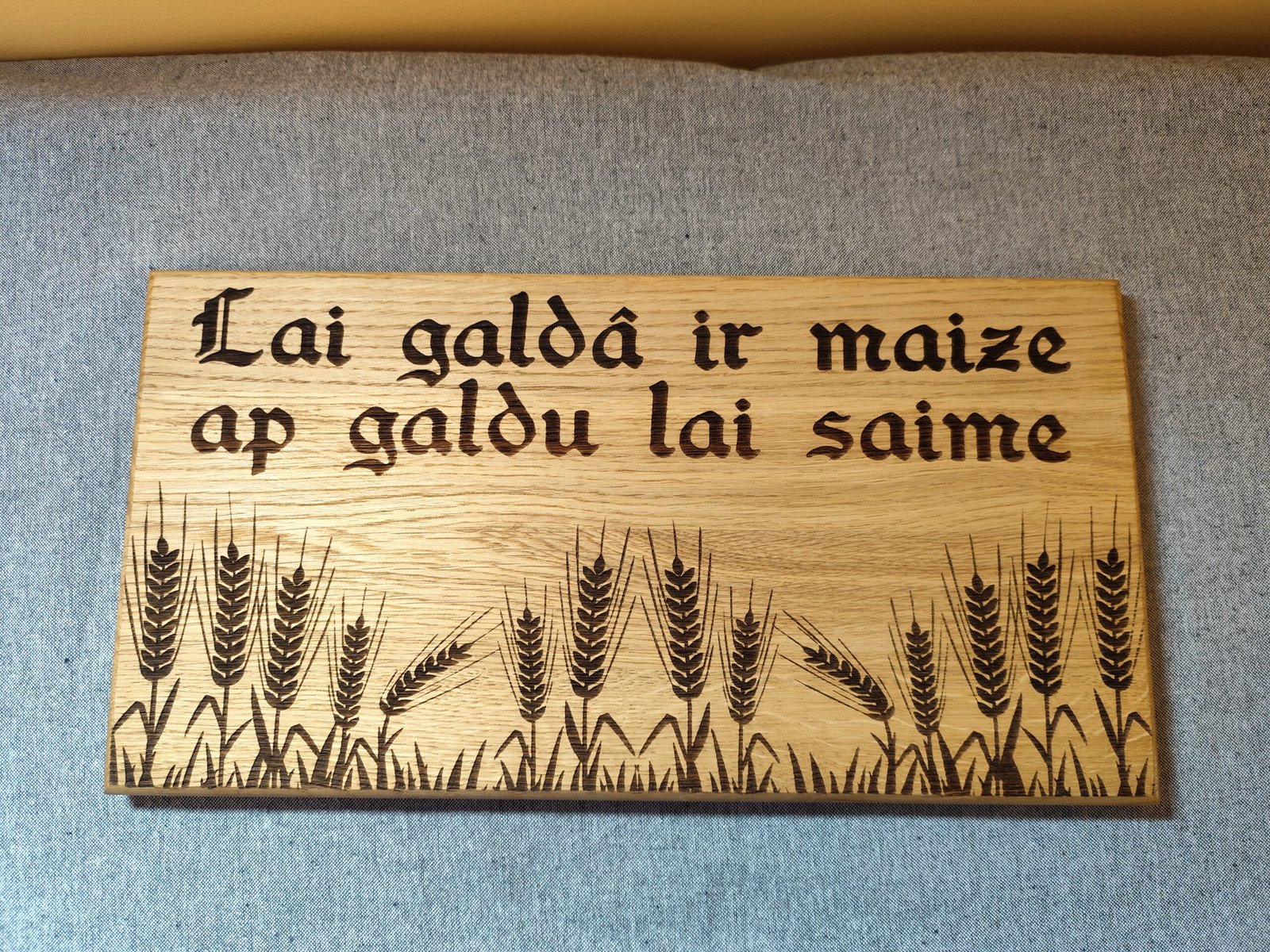 Ozolkoka virtuves un uzkodu dēlītis